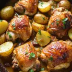 Dijon Braised Chicken Thighs and Potatoes