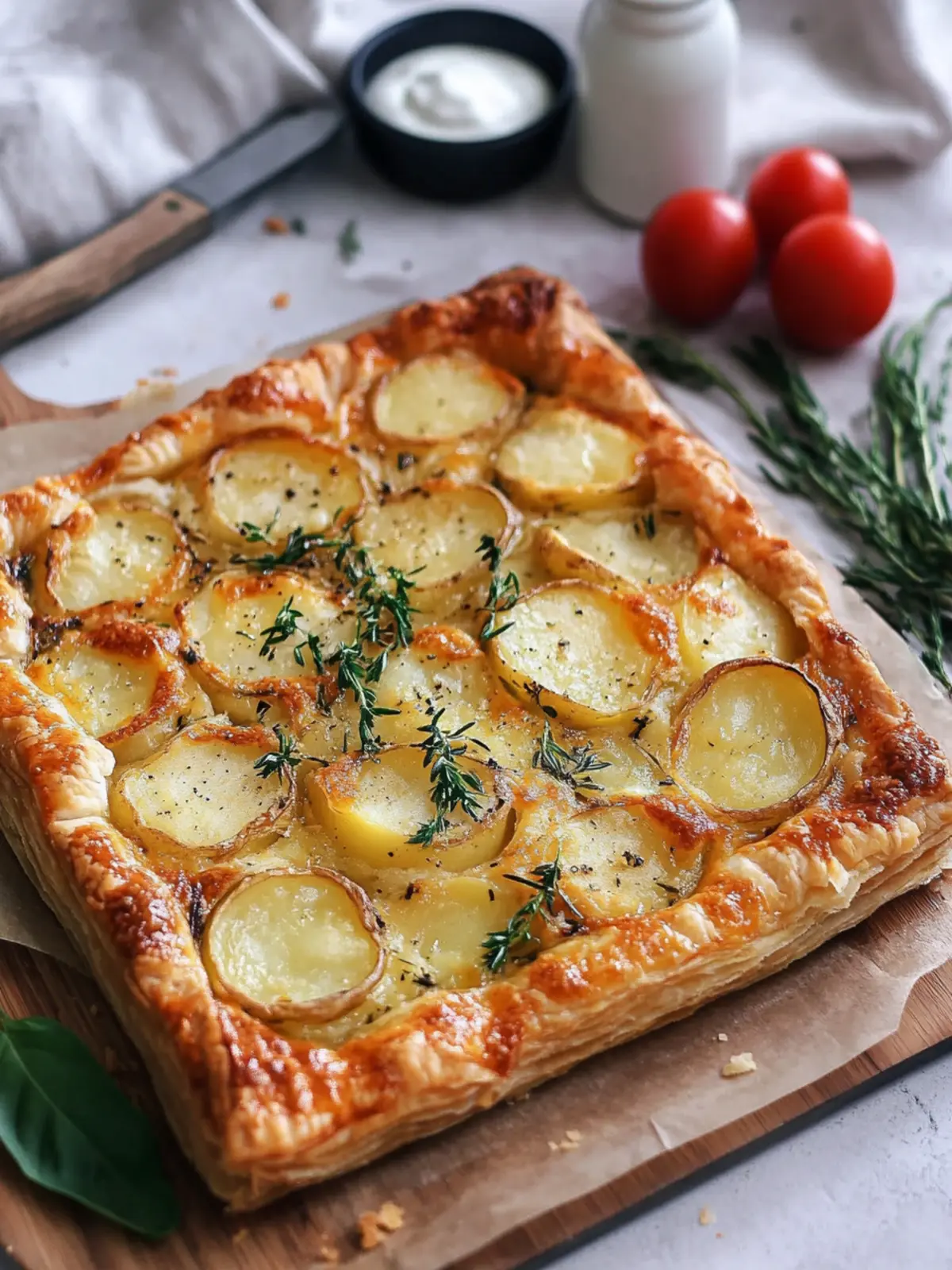 Puff Pastry Potato Tart