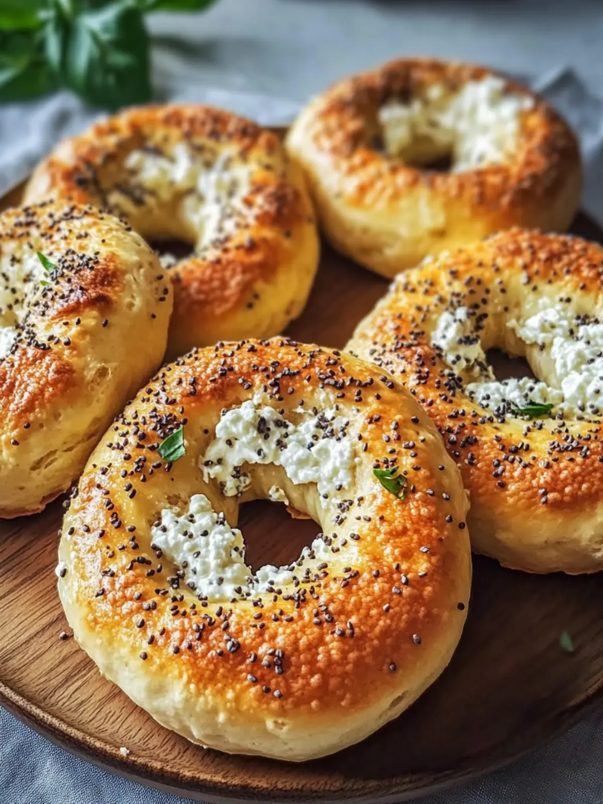 High Protein Cottage Cheese Bagels
