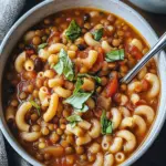 Warm Up with Hearty Lentil and Tomato Macaroni Soup 9 Lentil and Tomato Macaroni Soup