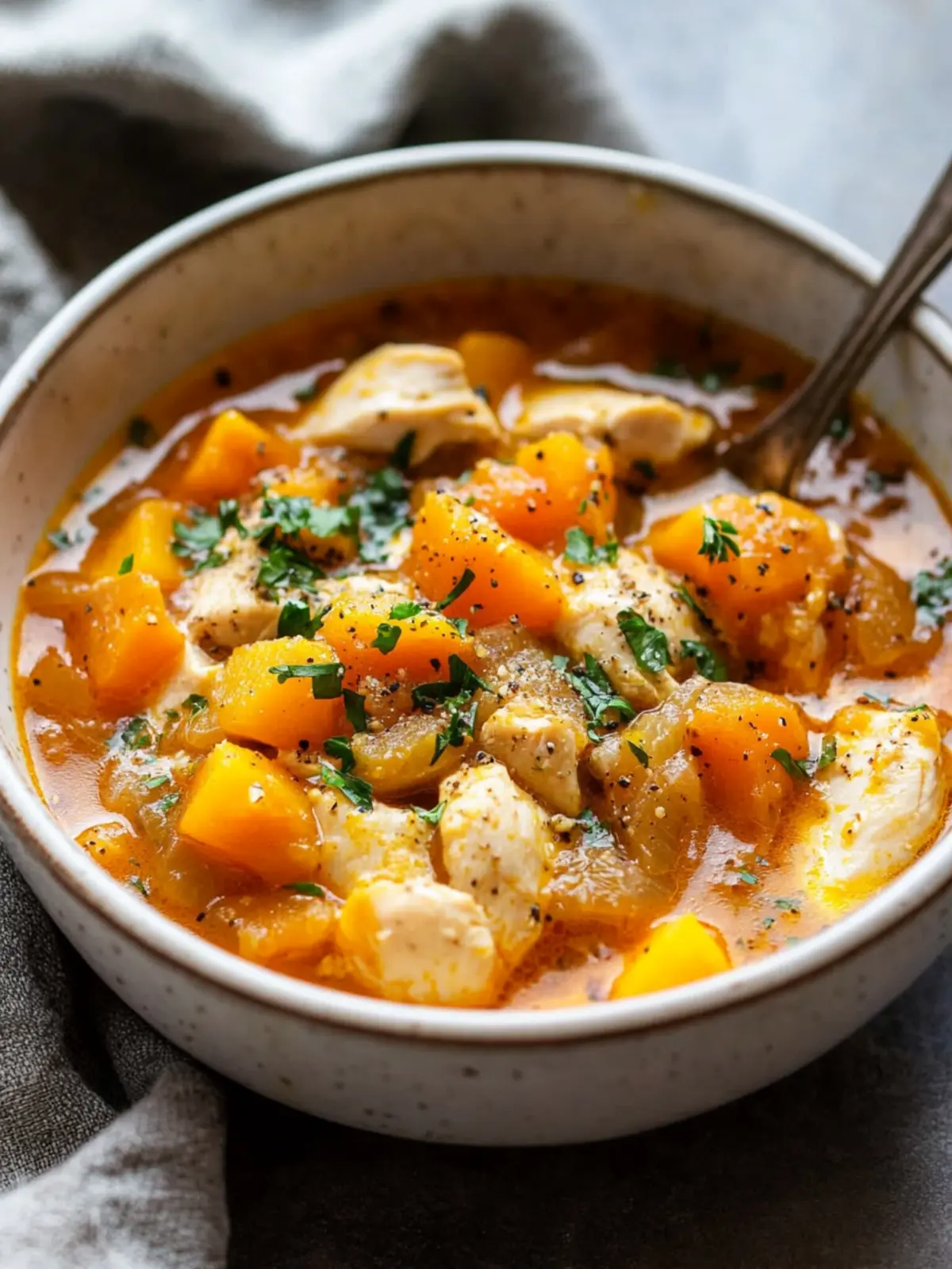 Chicken Stew with Butternut Squash