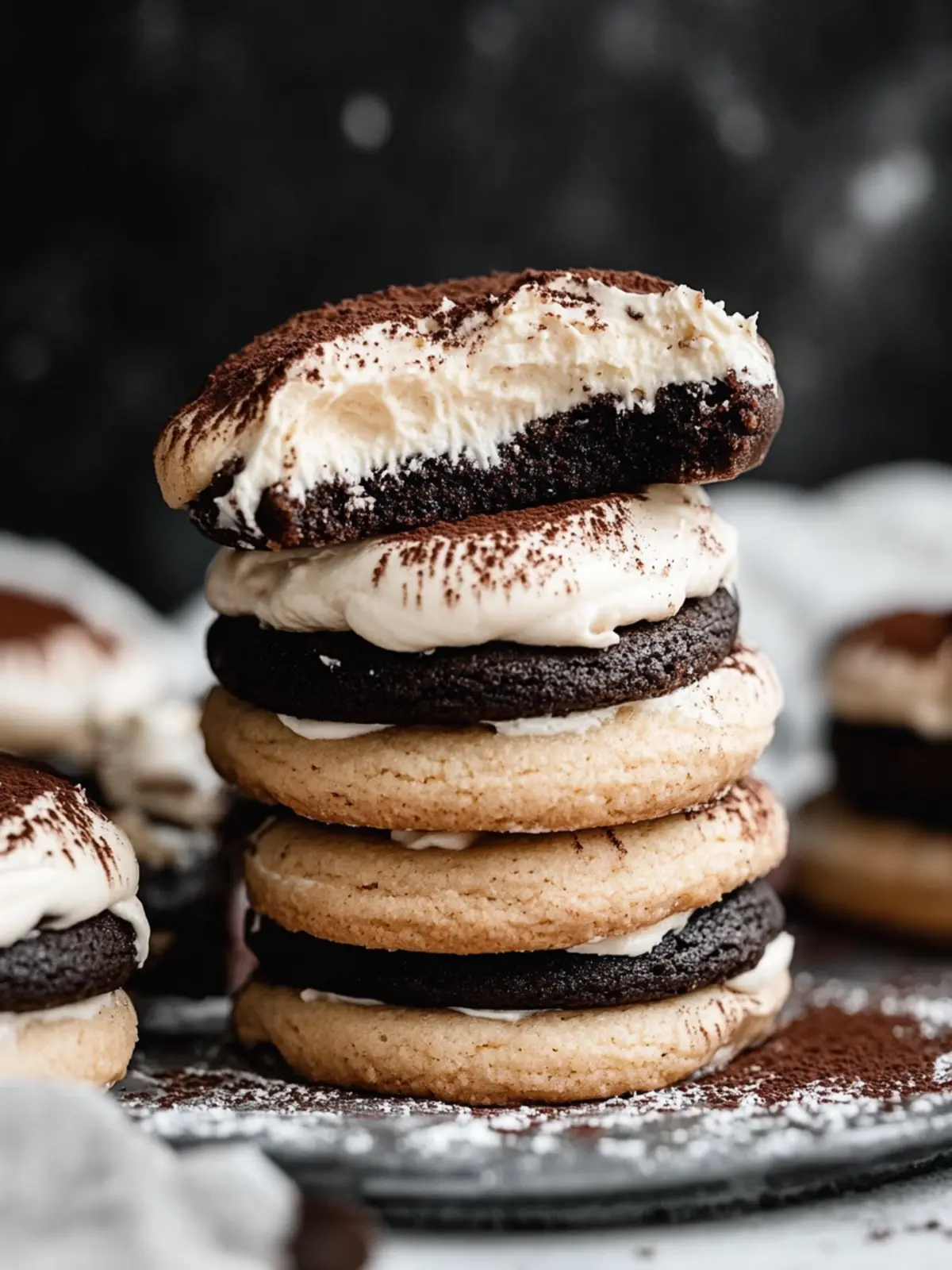 Tiramisu Cookies with Whipped Mascarpone Frosting Magic 4 Tiramisu Cookies with Whipped Mascarpone Frosting