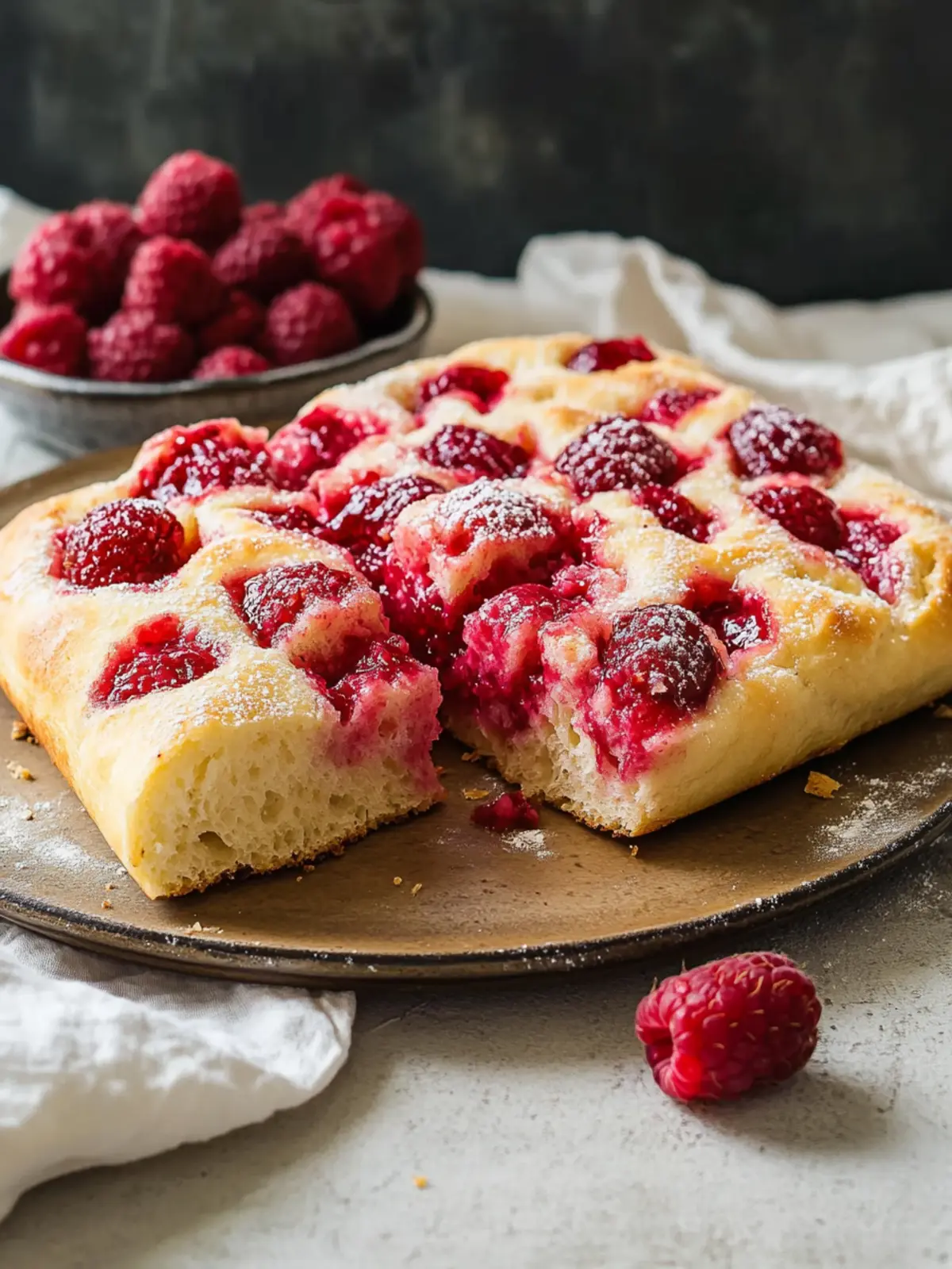 Raspberry Jam Focaccia