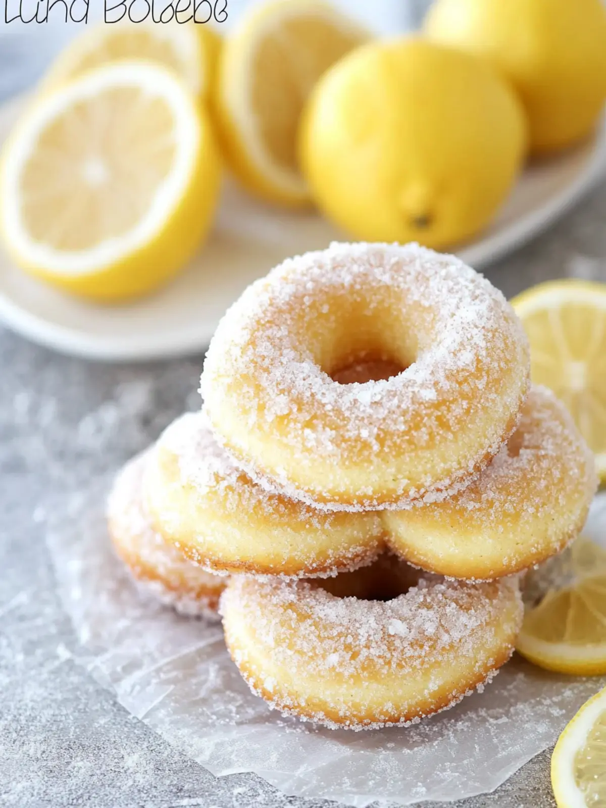 Lemon Sugar Baked Donuts