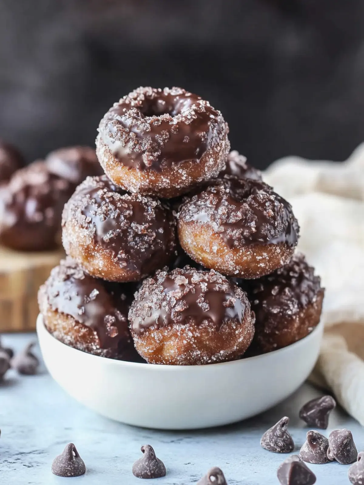 Gluten-free Baked Chocolate Donut Holes