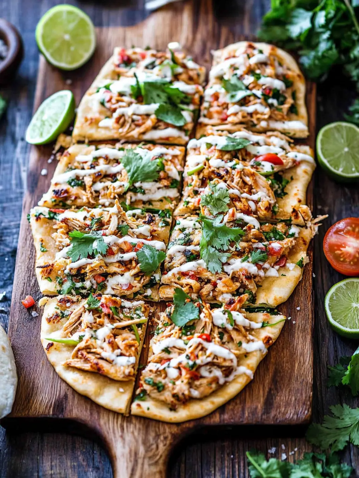 Thai Chicken Flatbread Recipe