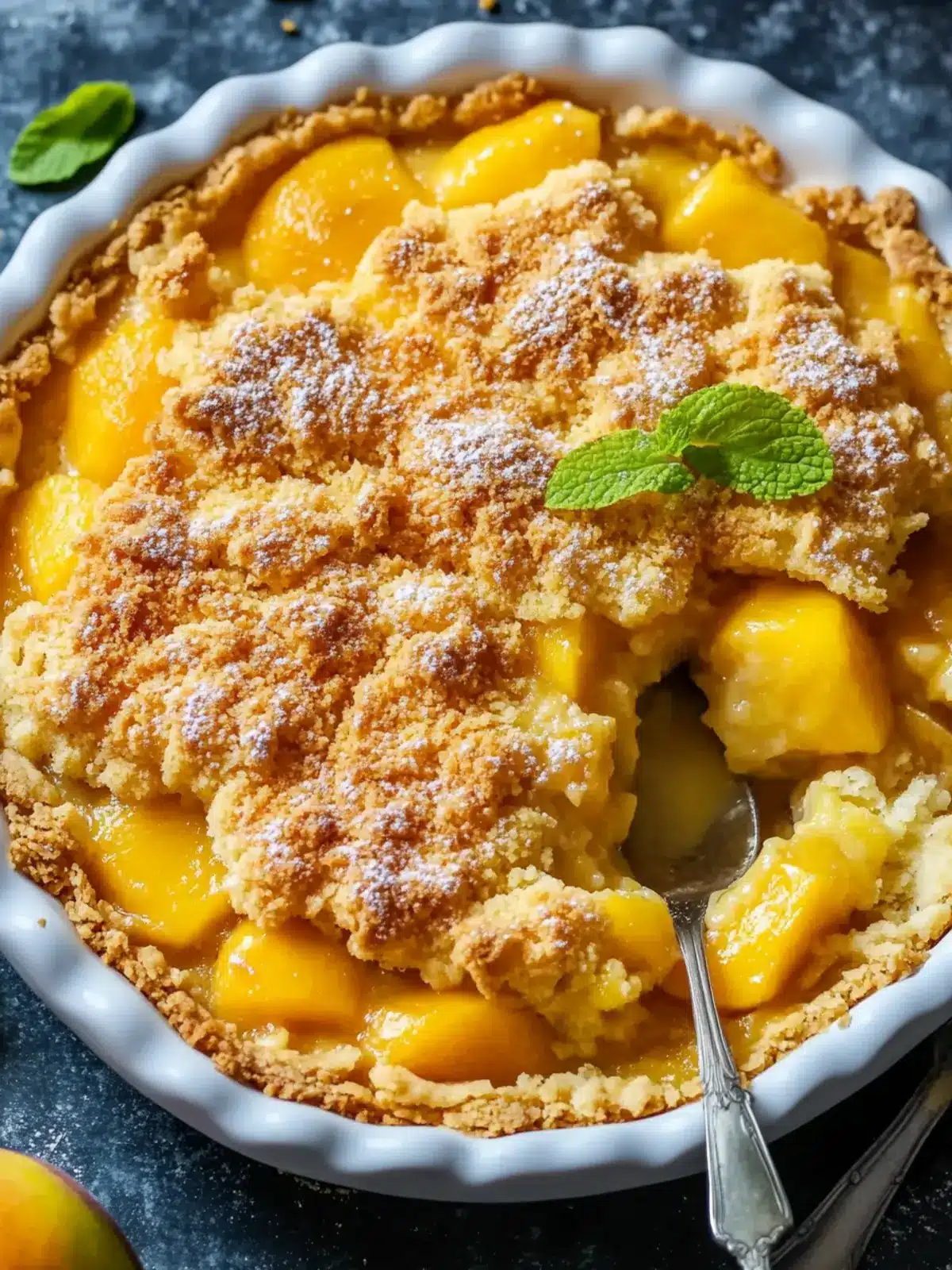 Easy Mango Cobbler