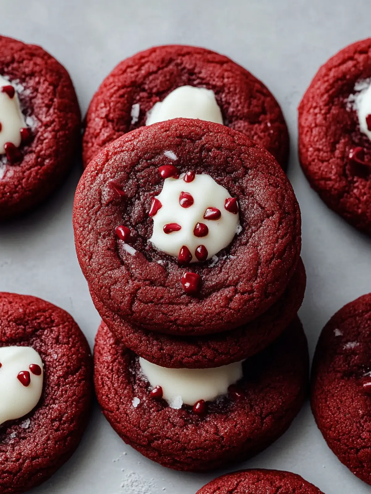 Delicious Red Velvet Cookies with White Chocolate Bliss 3 Red Velvet Cookies
