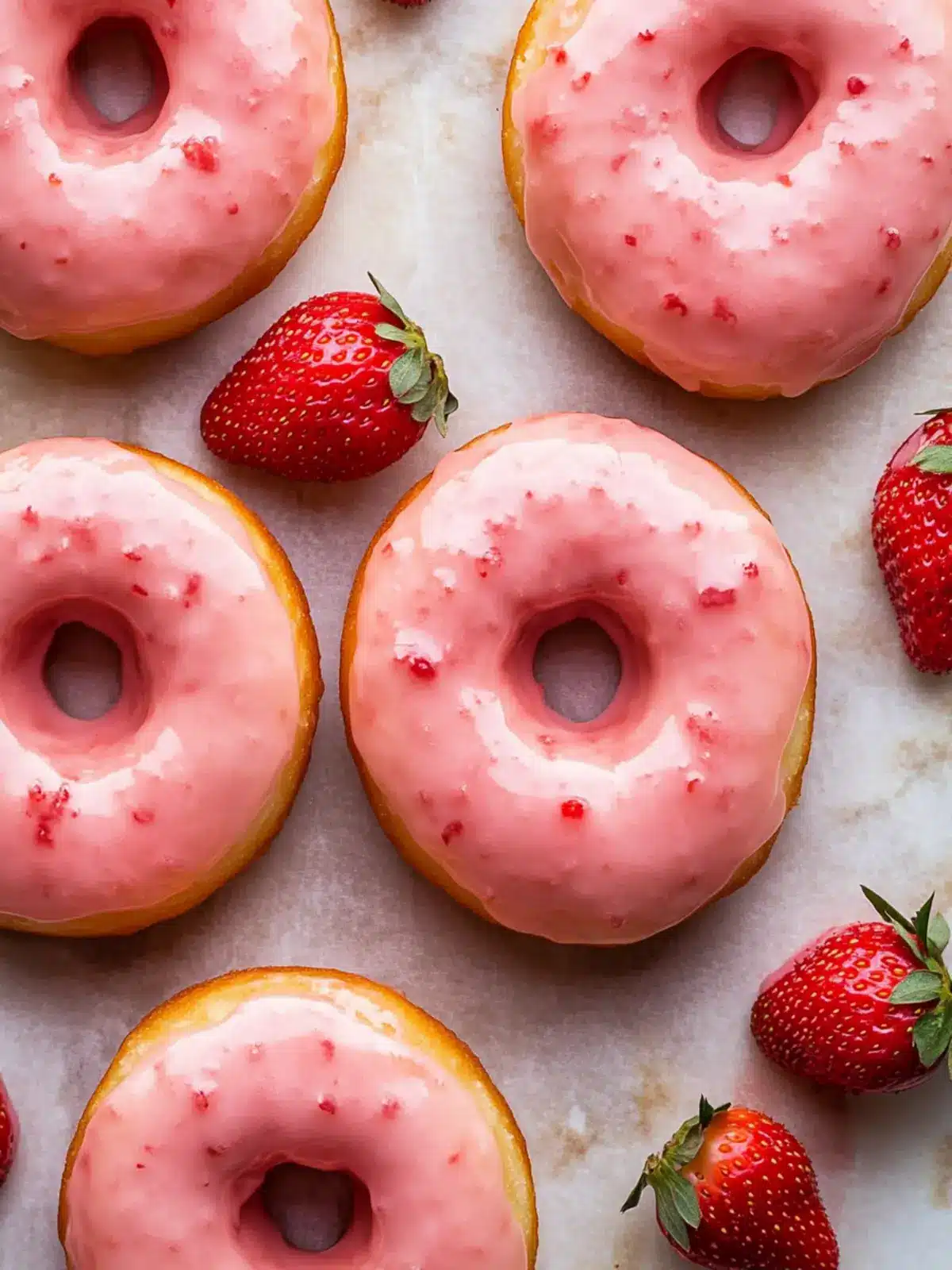 Strawberry Glazed Donuts