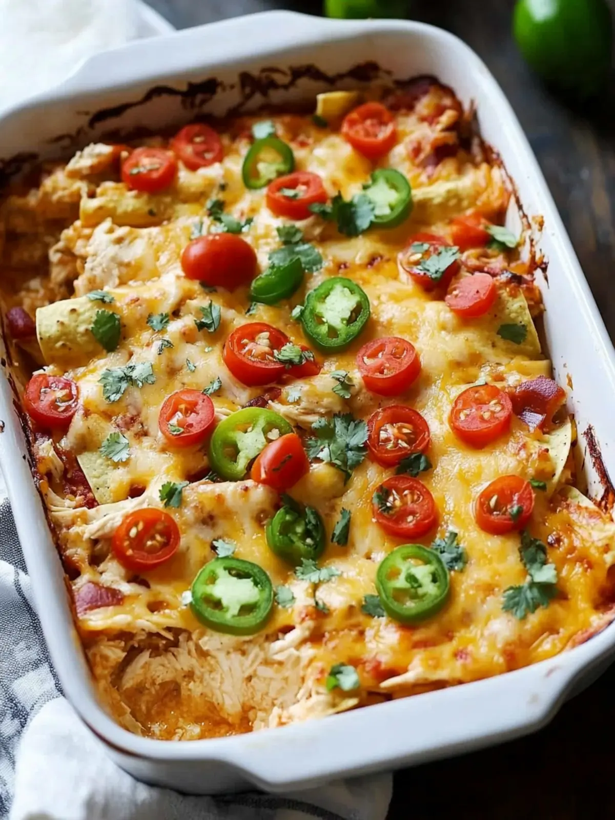 Creamy Chicken Burrito Casserole You’ll Crave Every Week 2 Chicken Burrito Casserole
