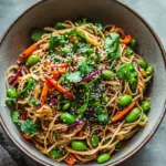 Sesame Edamame Noodle Salad