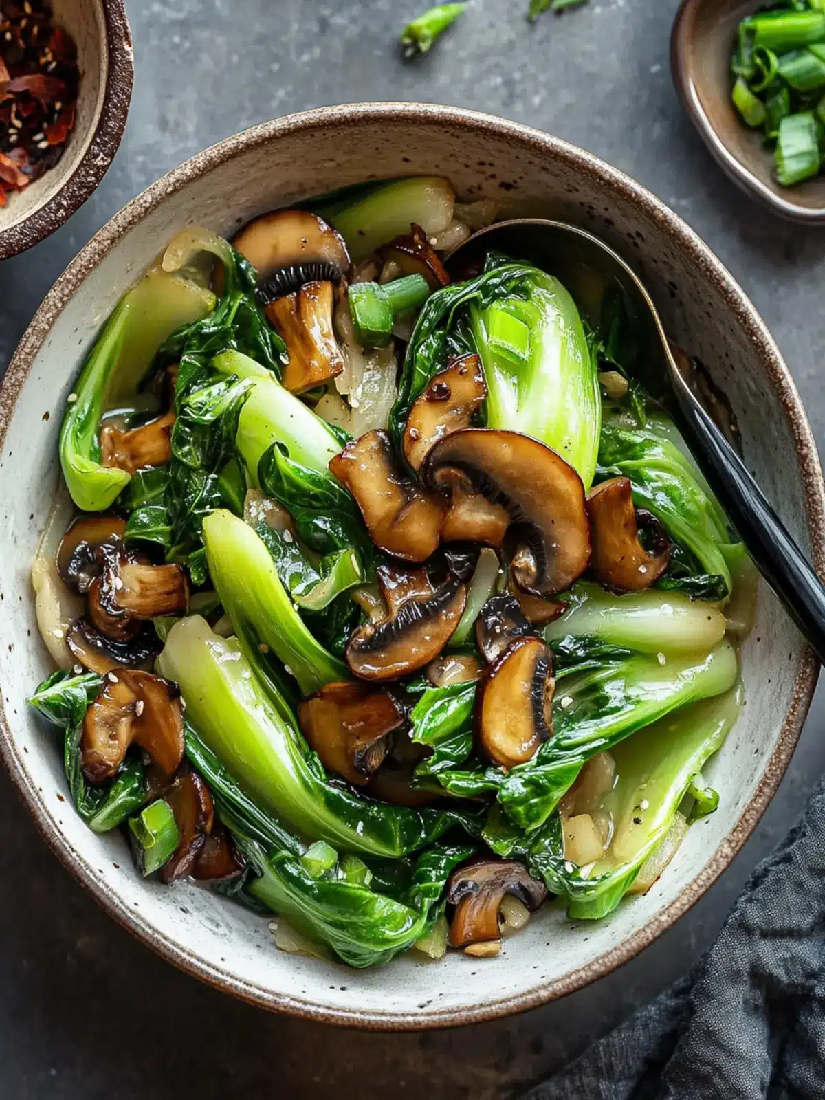 Bok Choy & Mushroom Stir-Fry