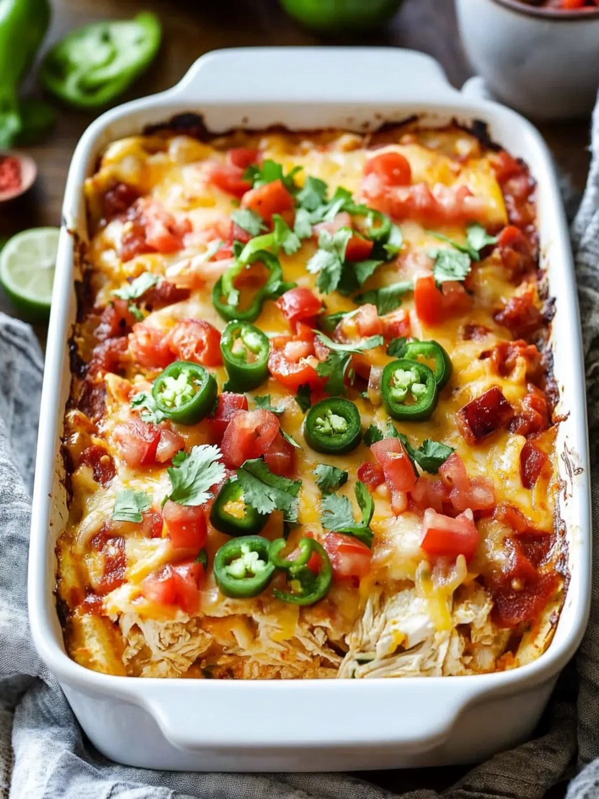 Creamy Chicken Burrito Casserole You’ll Crave Every Week 4 Chicken Burrito Casserole
