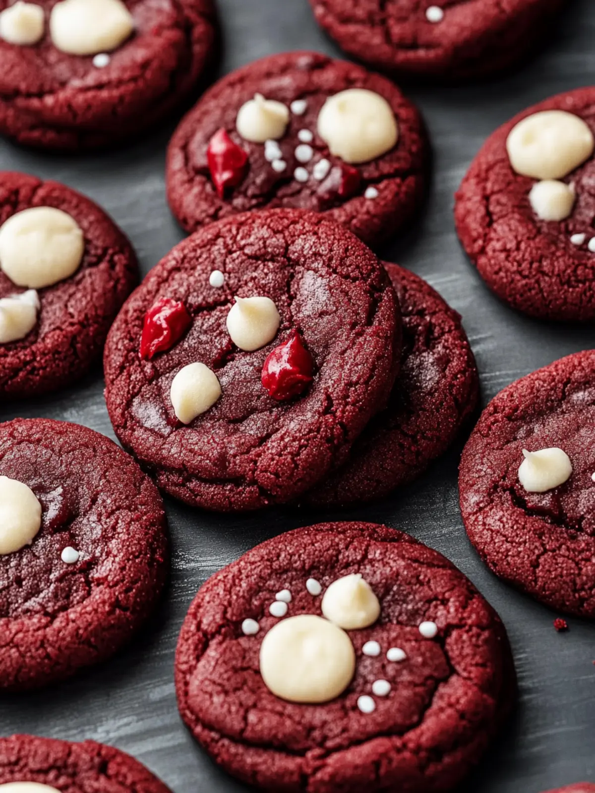 Delicious Red Velvet Cookies with White Chocolate Bliss 4 Red Velvet Cookies