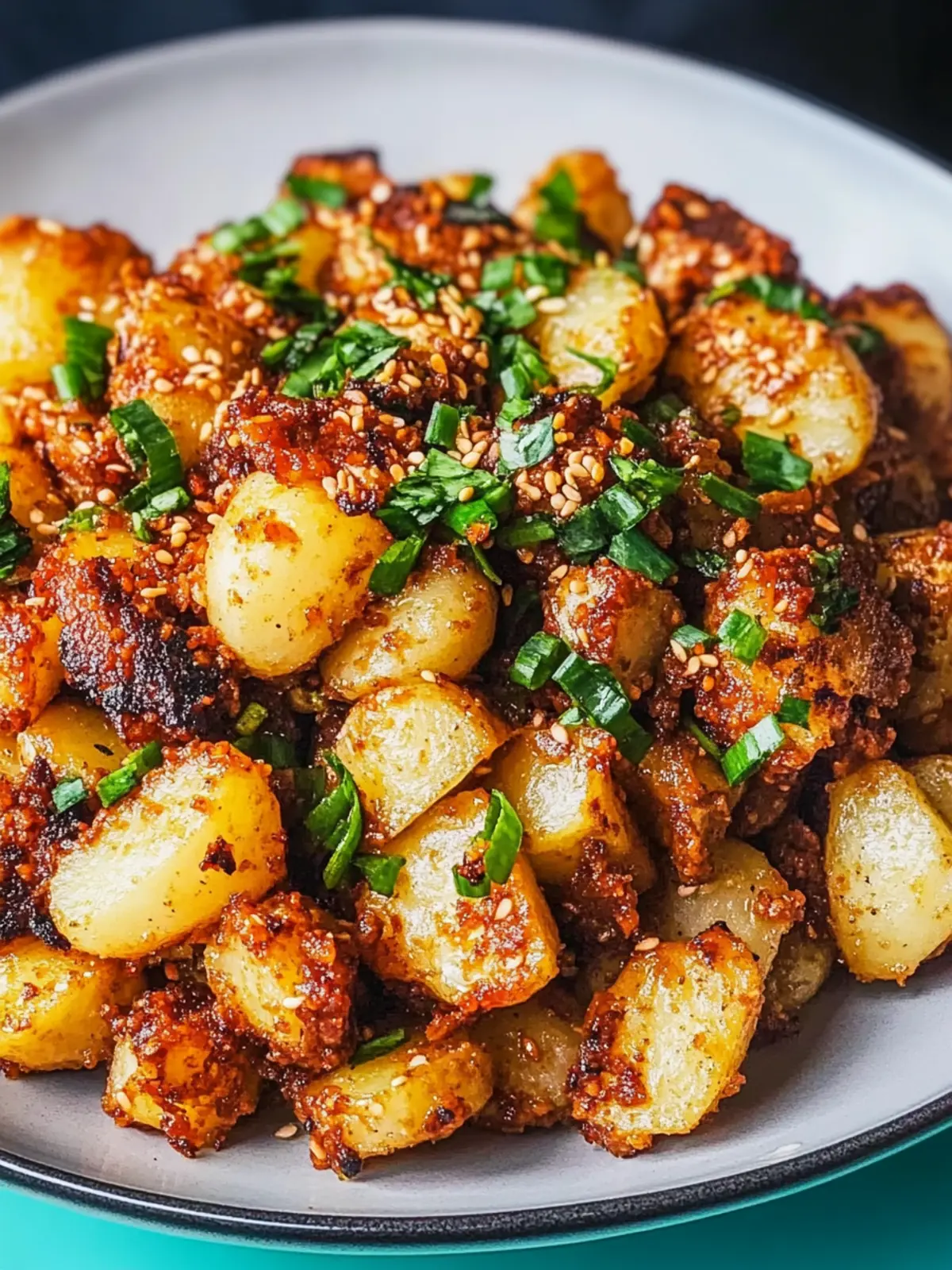 Crispy Gochujang Potato Salad: A Spicy Vegan Sidekick 4 Crispy Gochujang Potato Salad