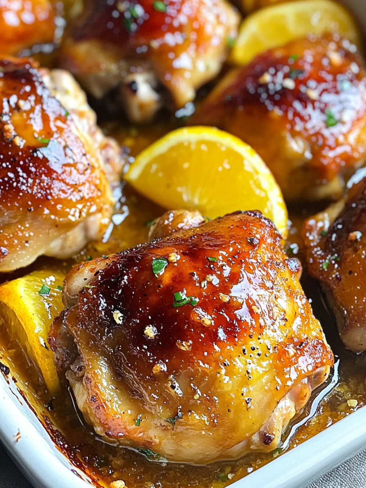 Citrus Glazed Chicken Thighs