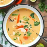 Crockpot Thai Coconut Chicken Soup
