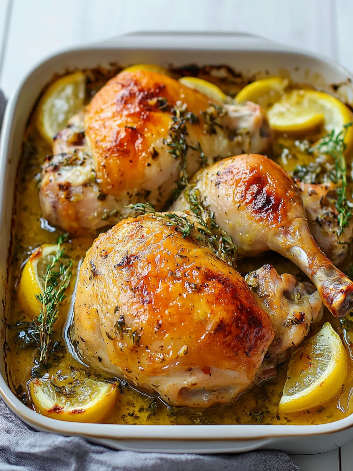 Easy, Oven-Roasted French Garlic Chicken