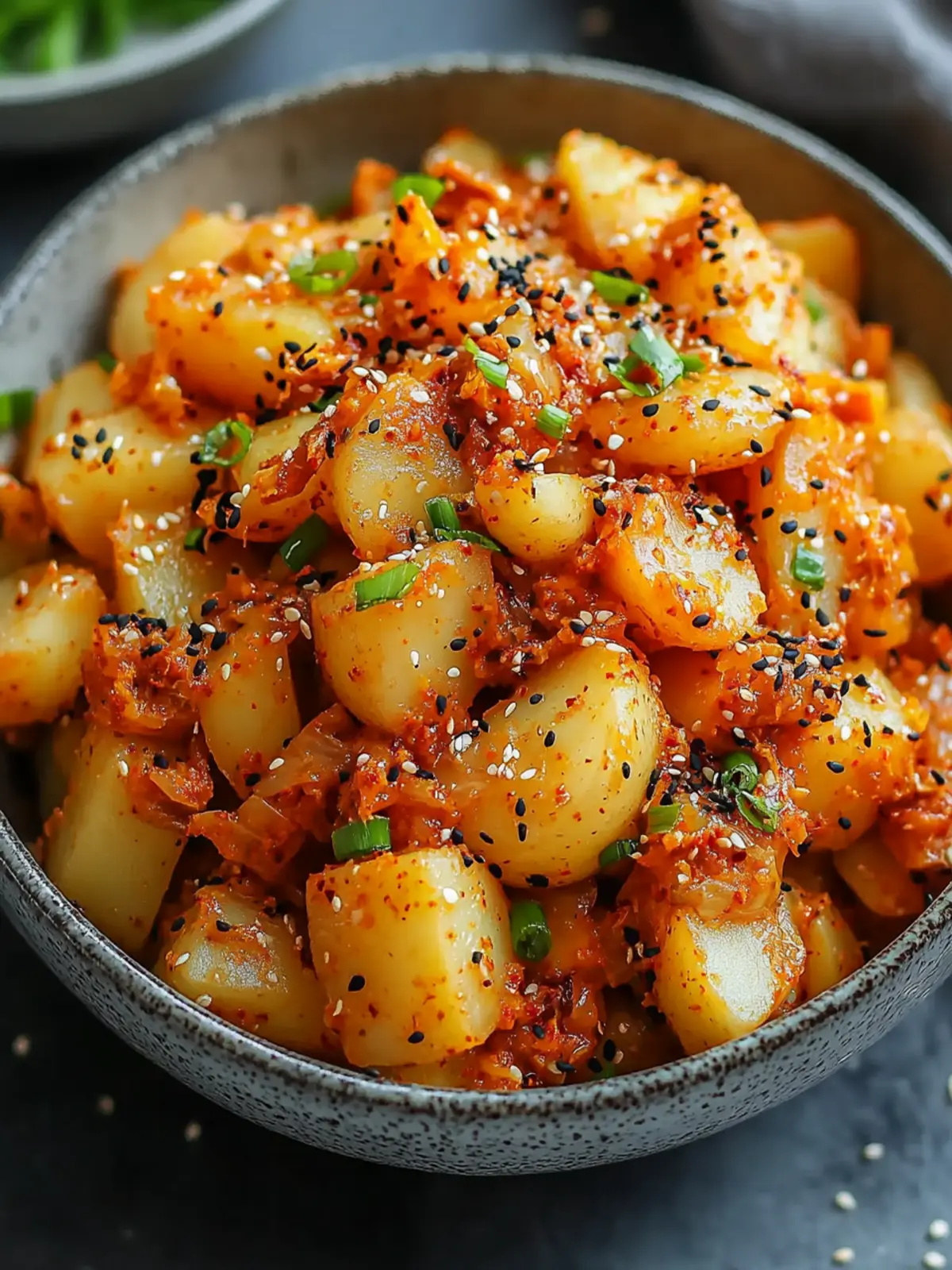 Spicy Kimchi Potato Salad for Perfect BBQs