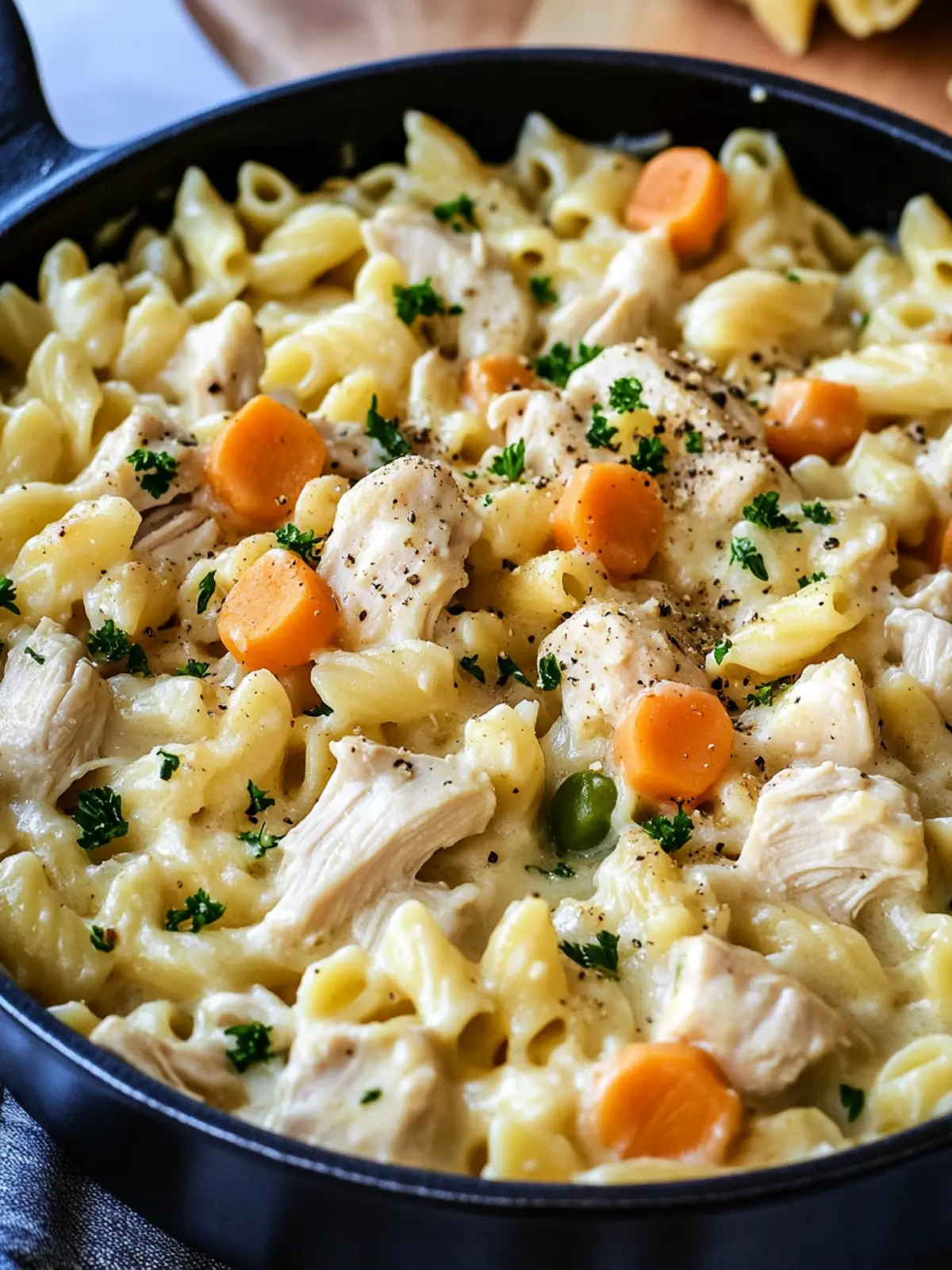Creamy Chicken Pot Pie Pasta for a Cozy Weeknight Dinner 5 Creamy Chicken Pot Pie Pasta