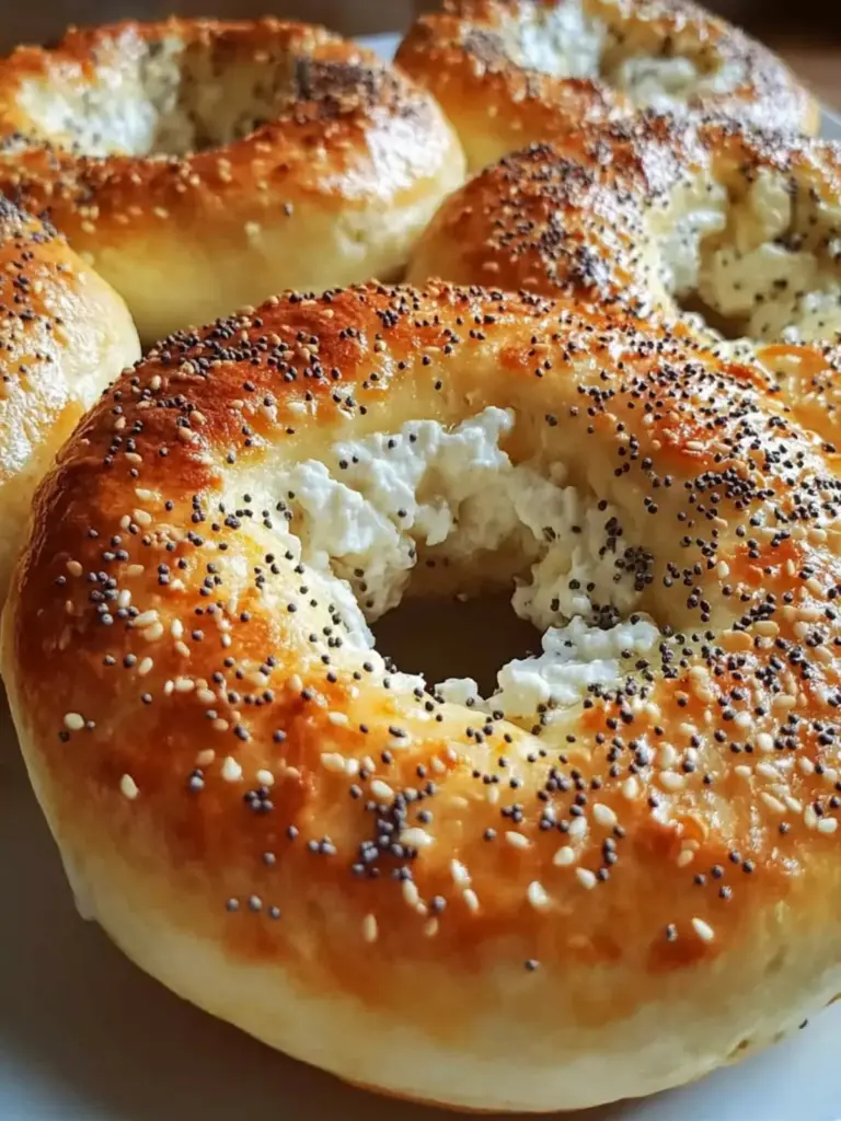 High Protein Cottage Cheese Bagels