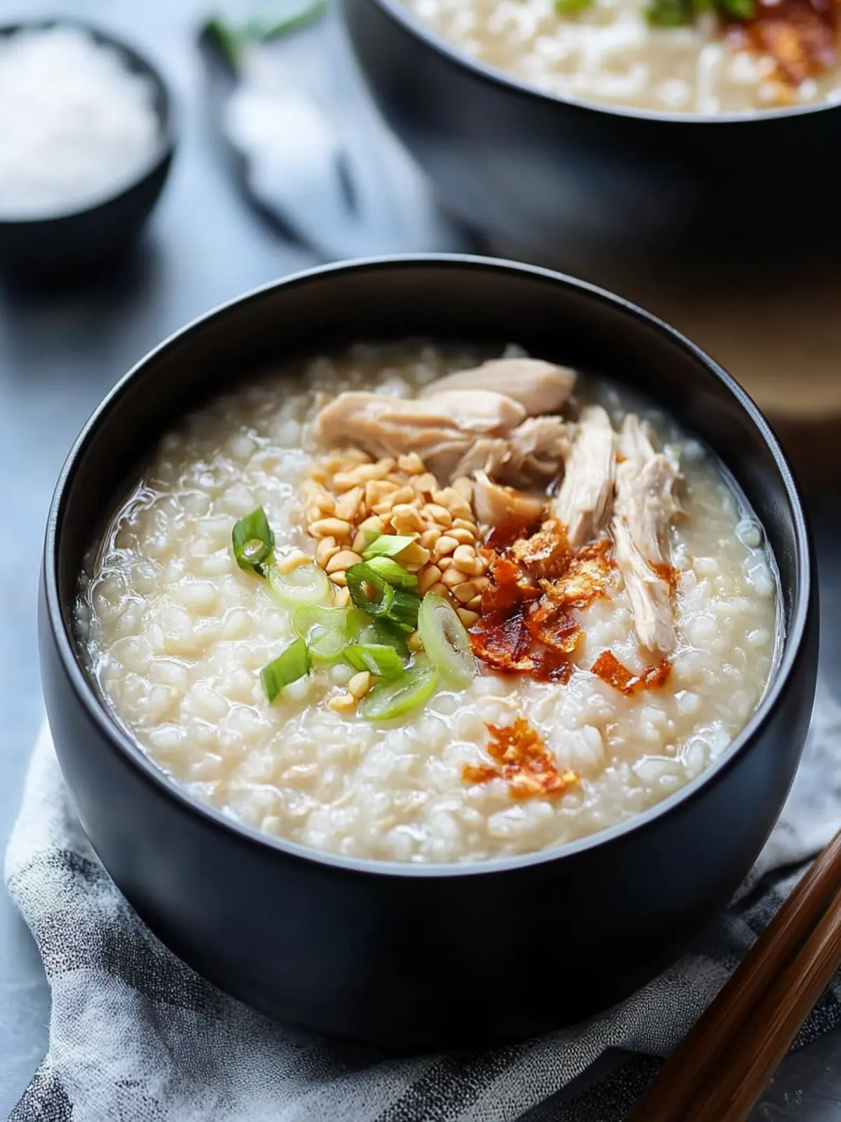 Comforting Instant Pot Congee - Chicken and Rice Delight 4 Instant Pot Congee - Chicken and Rice