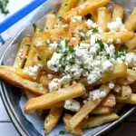 Irresistible Greek Feta Fries with Creamy Feta Cheese Sauce 7 Greek Feta Fries with Feta Cheese