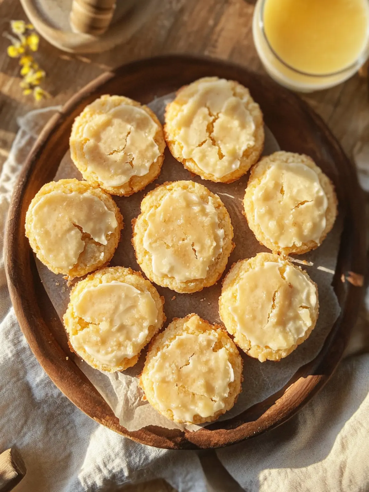 Honey Buttercream Cornbread Cookies