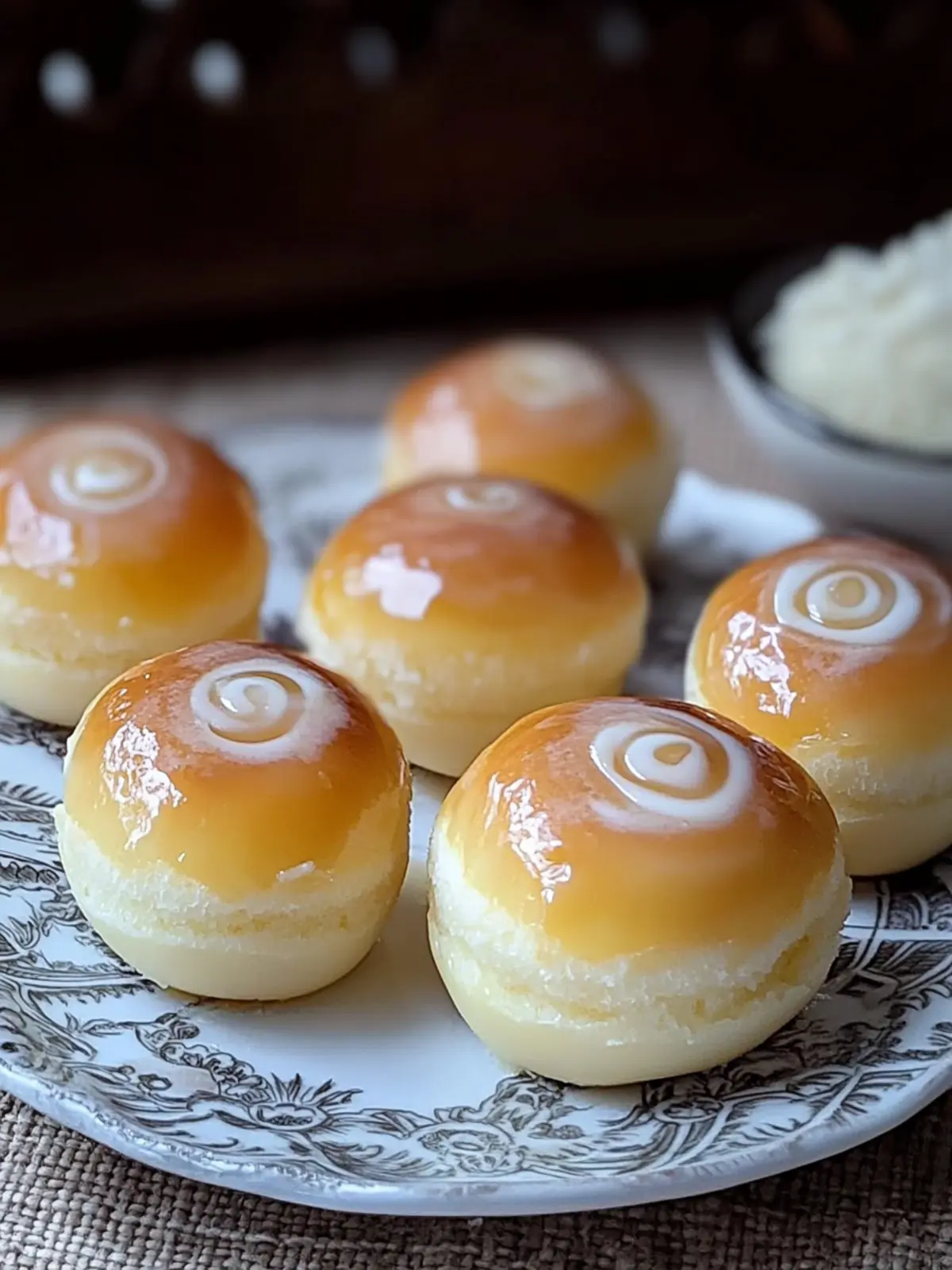 Baked Custard Bun (Cream Pan)