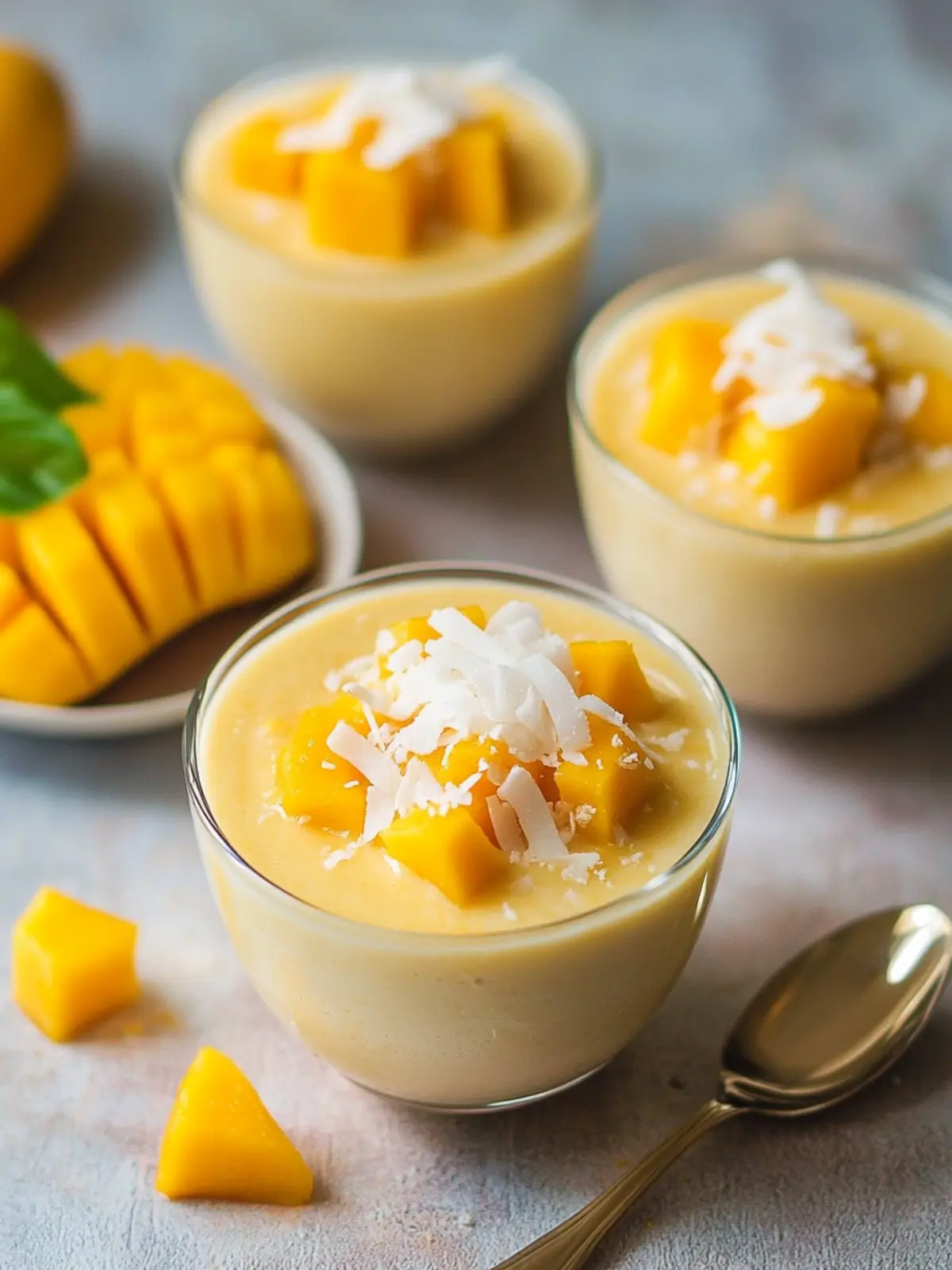 Irresistible Easy Coconut Mango Pudding You’ll Love to Make 4 Easy Coconut Mango Pudding