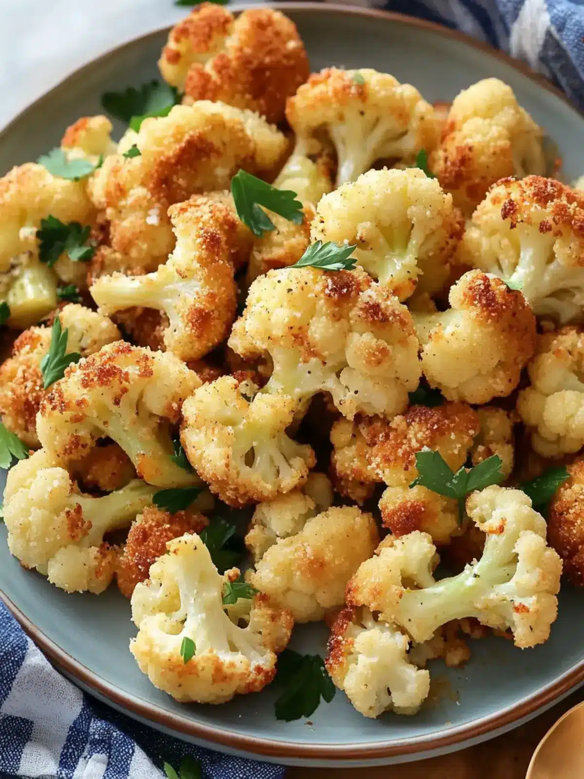 Crispy Parmesan Roasted Cauliflower
