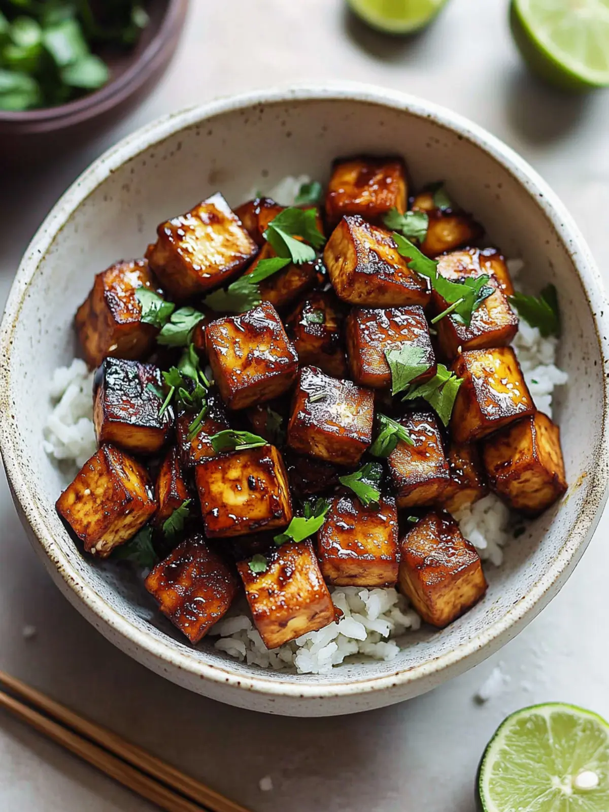 Sizzle Up Pan-Fried Garlic Tofu with Zesty Soy Lime Sauce 4 Pan-fried Garlic Tofu with Soy Lime Sauce