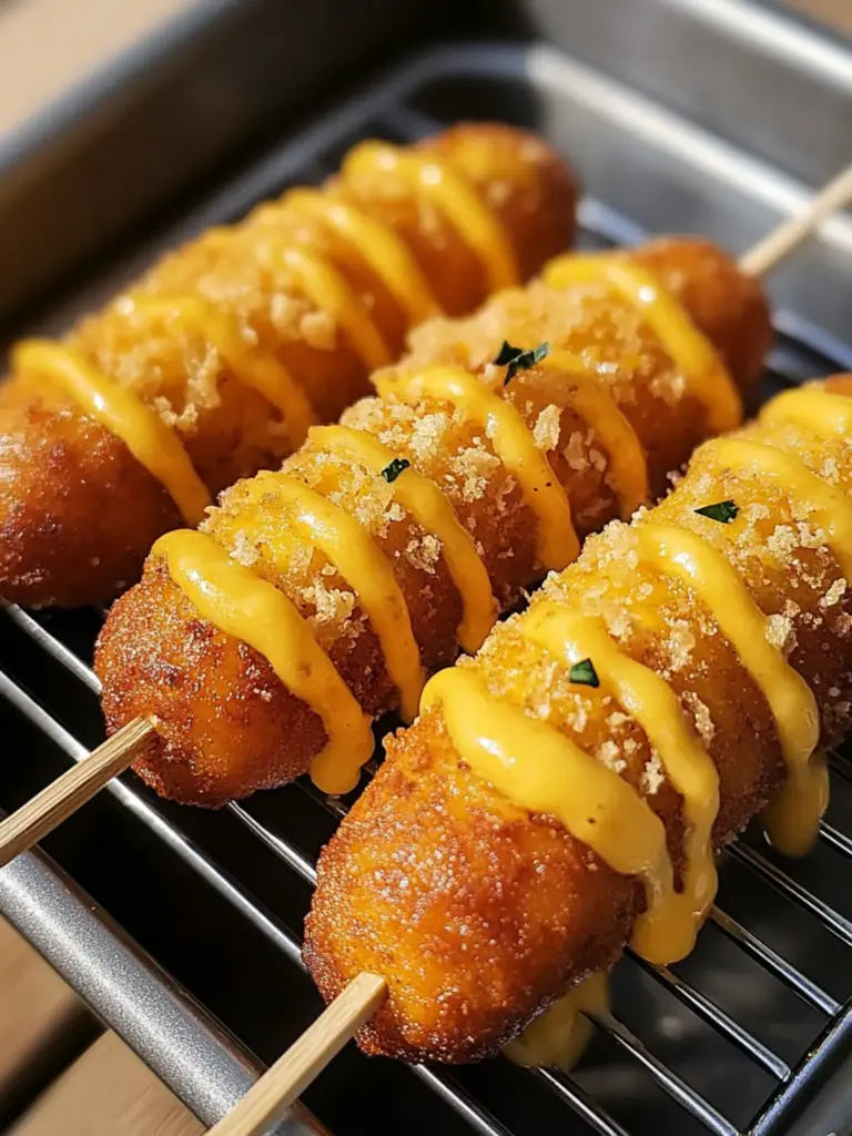Air Fryer Cheesy Keto Corn Dogs