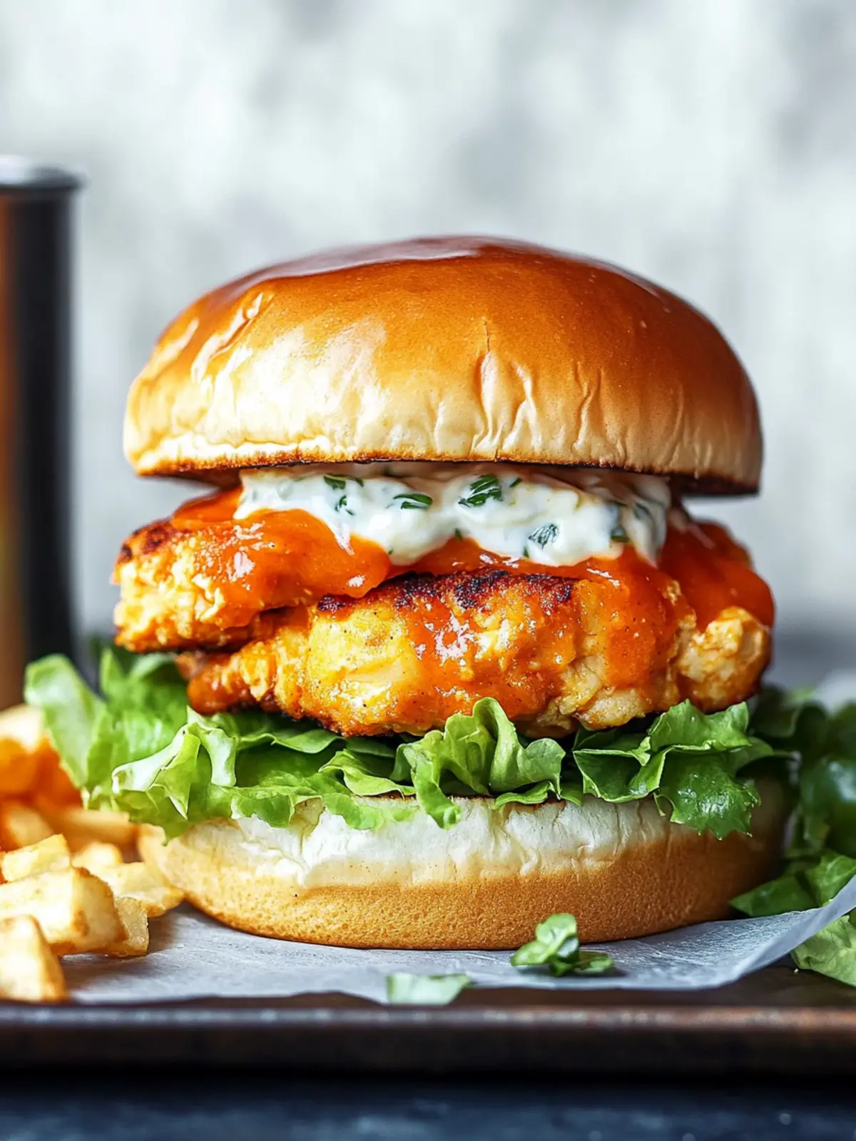 Buffalo Chicken Burgers