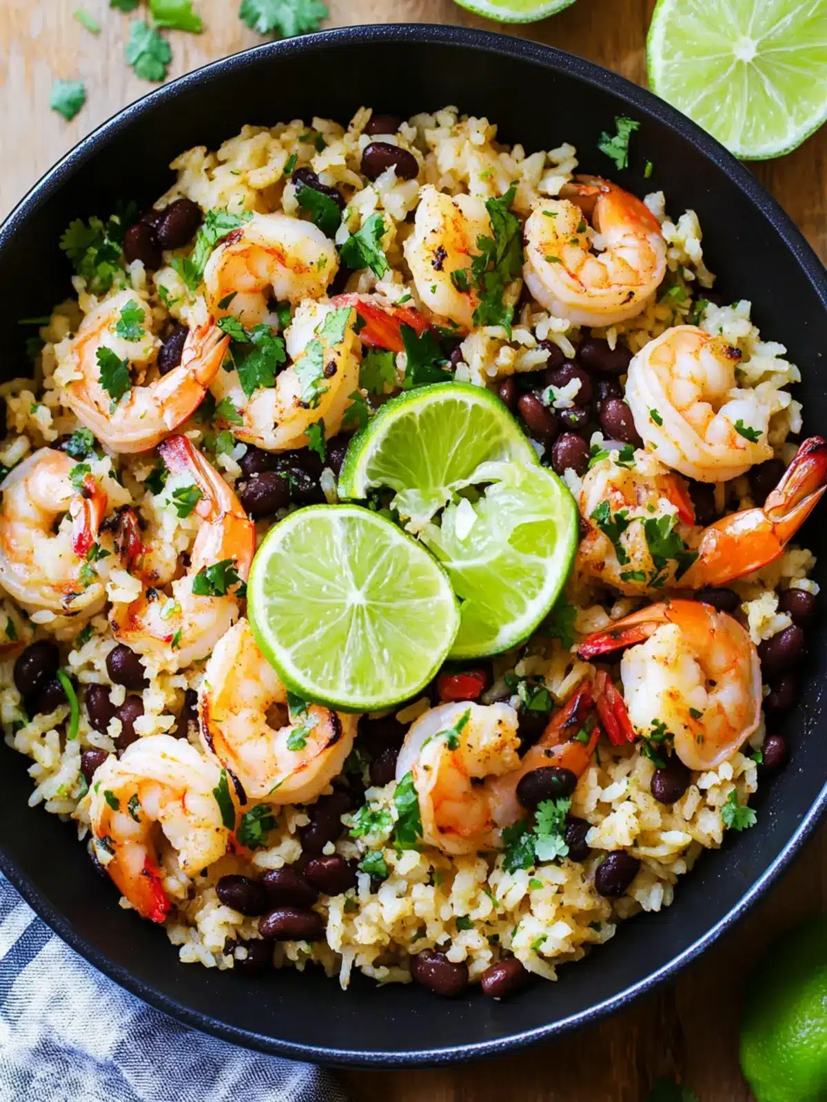 Cilantro-Lime and Black Beans Shrimp and Rice for Busy Nights 3 Cilantro-Lime and Black Beans Shrimp and Rice