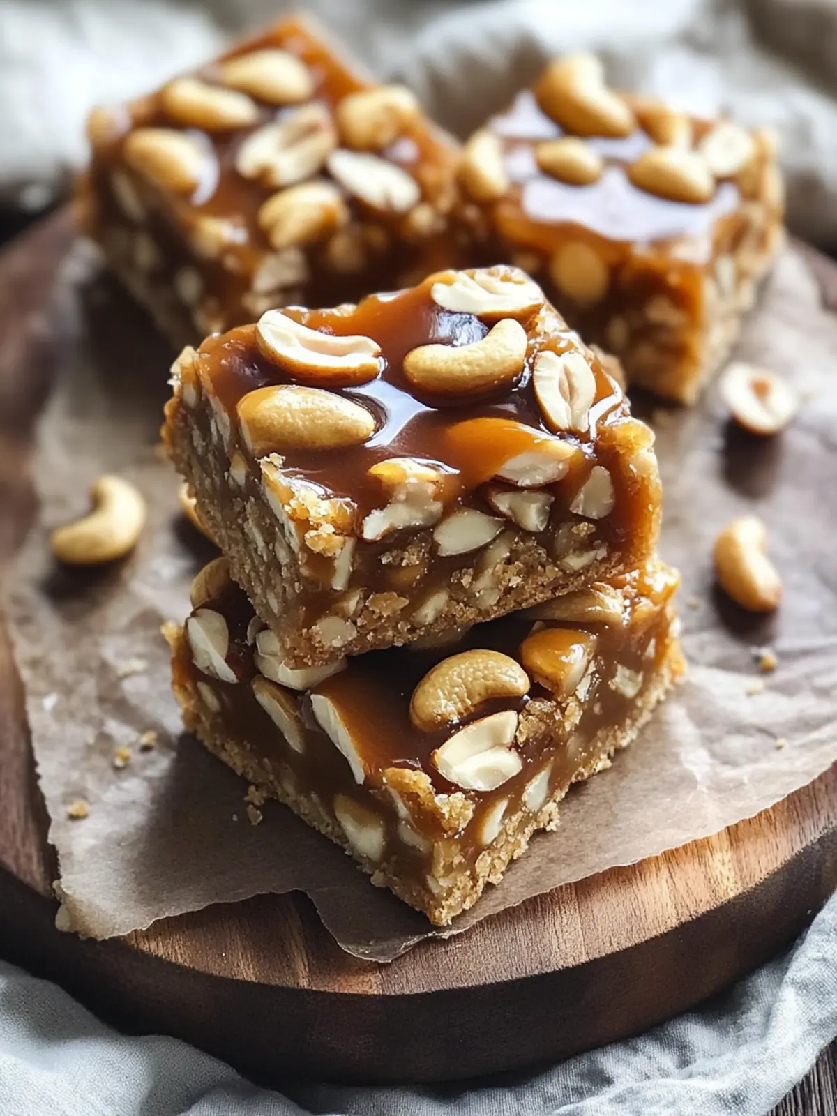 Heavenly Salted Caramel Cashew Bars You Can Customize 4 Salted Caramel Cashew Bars