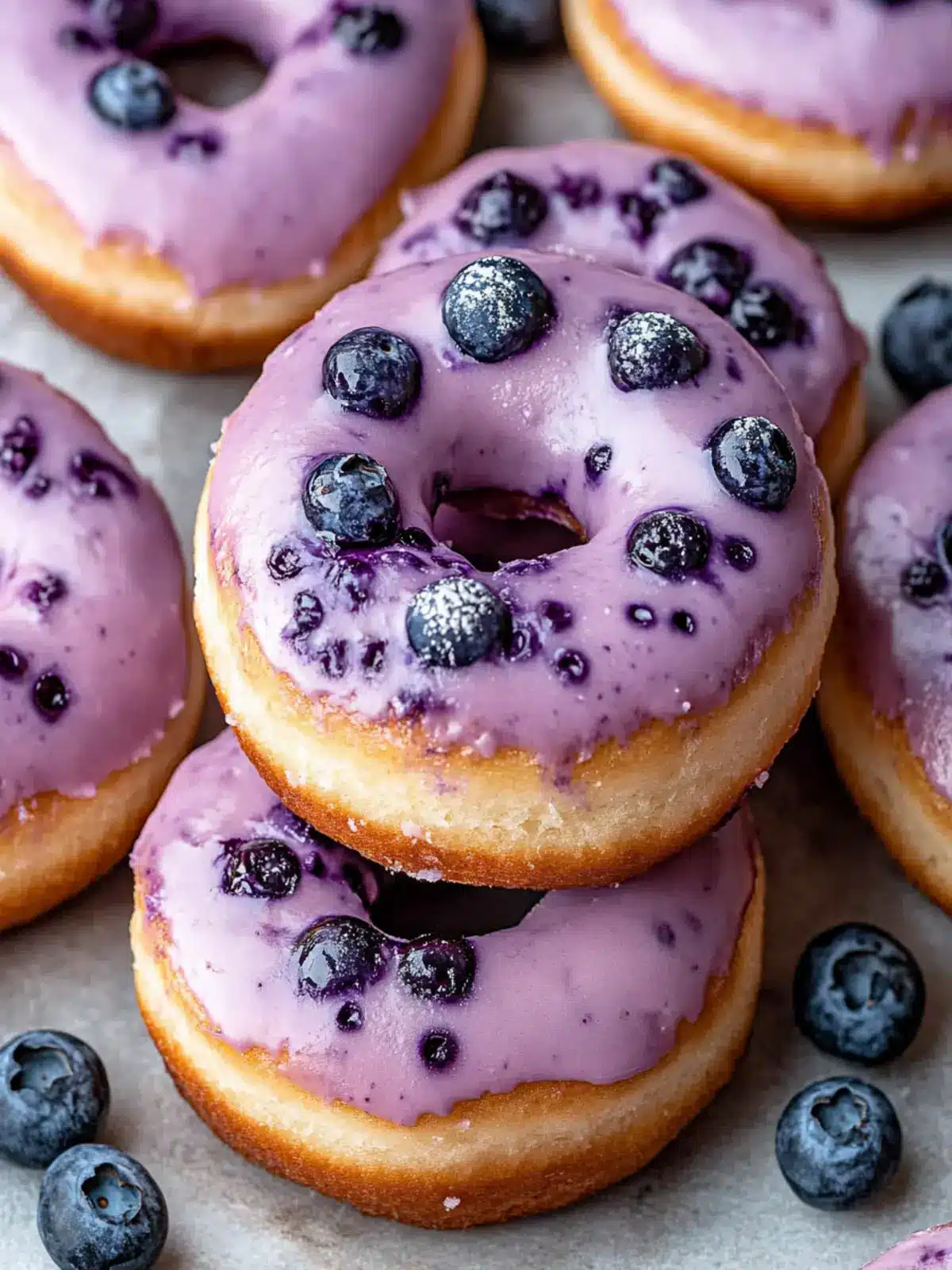 Fluffy Baked Blueberry Cake Donuts for Morning Bliss 3 Baked Blueberry Cake Donuts