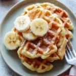 Easy 3-Ingredient Banana Mochi Waffles