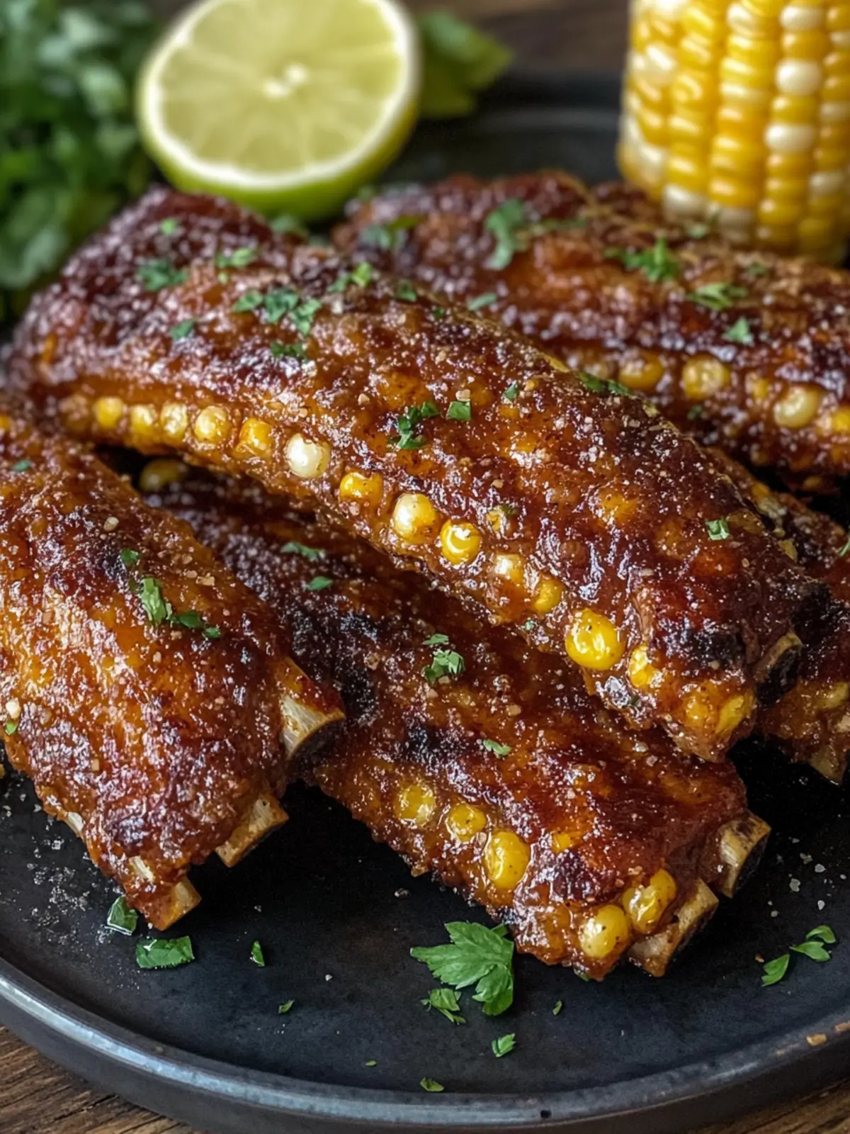 Crispy Air Fryer Corn Ribs