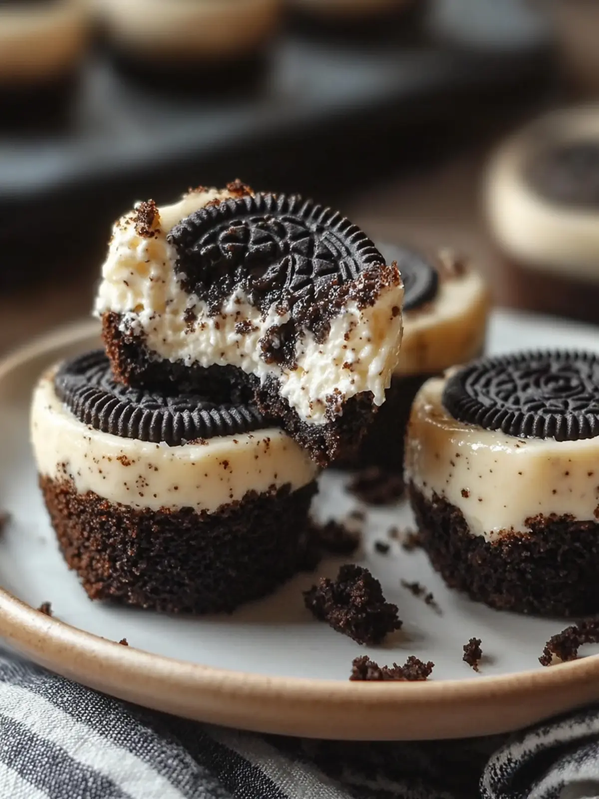 Creamy No-Bake Oreo Cheesecake Bites