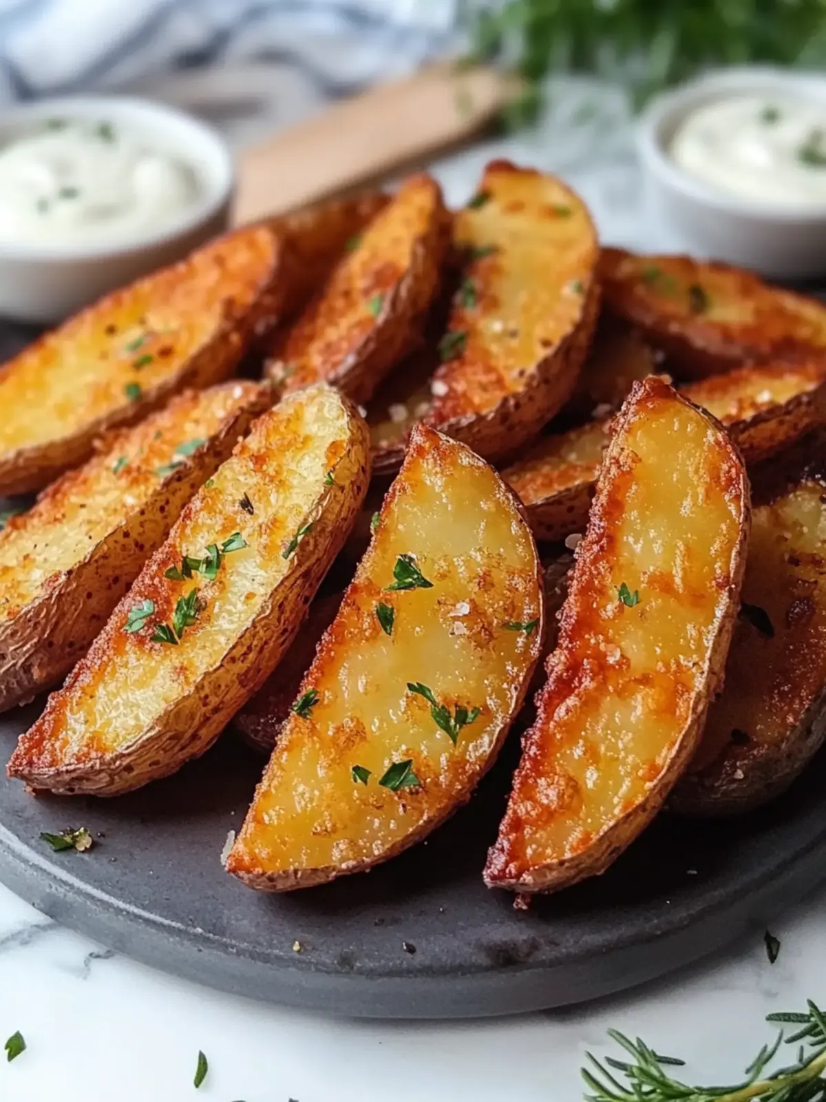 Crispy Air Fryer Potato Wedges
