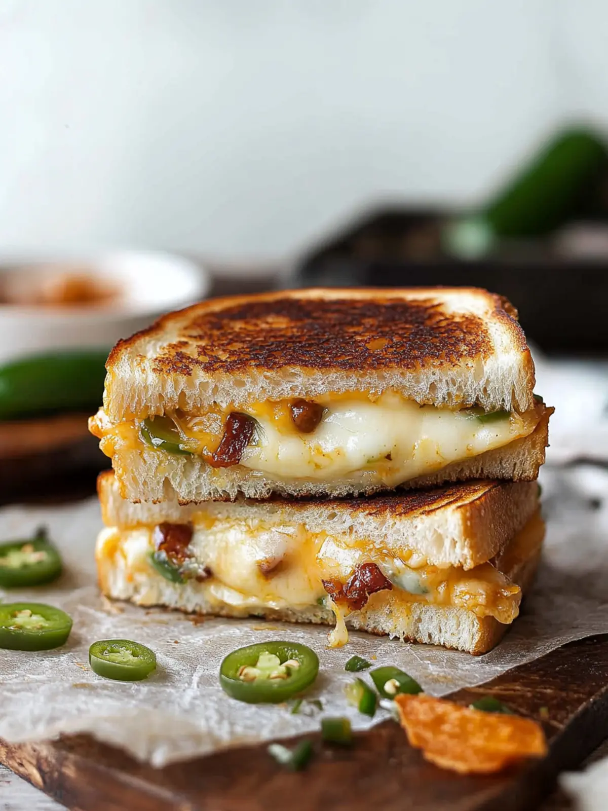 Jalapeño Popper Grilled Cheese