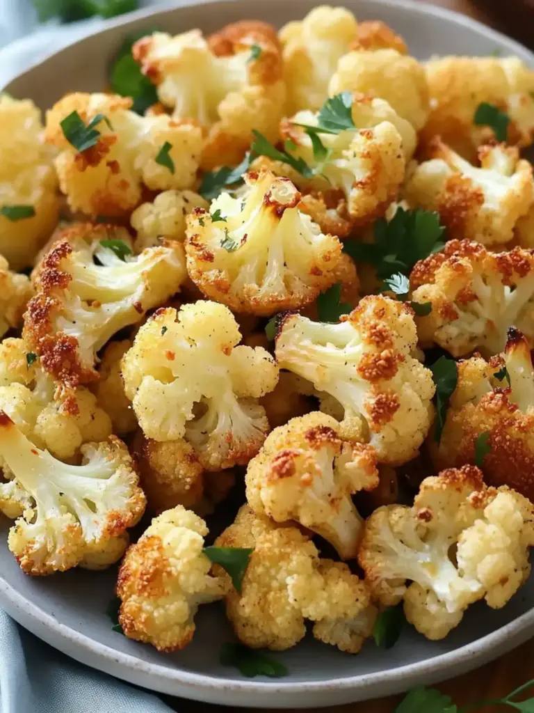 Crispy Parmesan Roasted Cauliflower