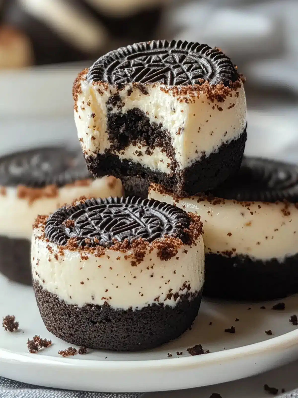 Creamy No-Bake Oreo Cheesecake Bites