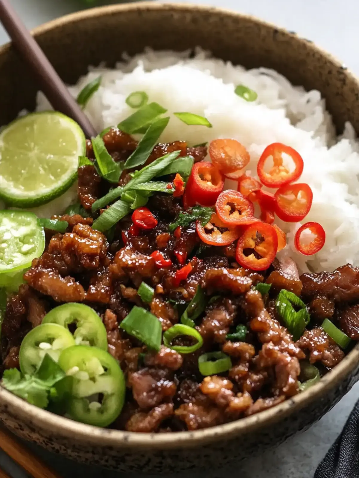 Vietnamese Caramelised Pork Bowls