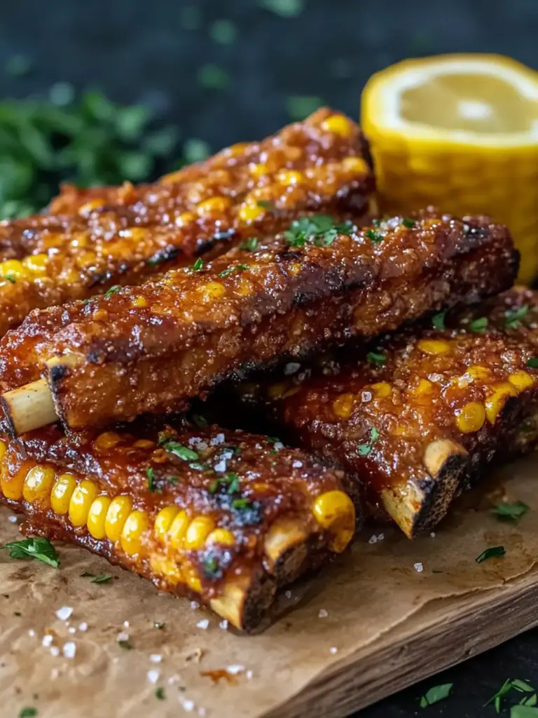 Crispy Air Fryer Corn Ribs