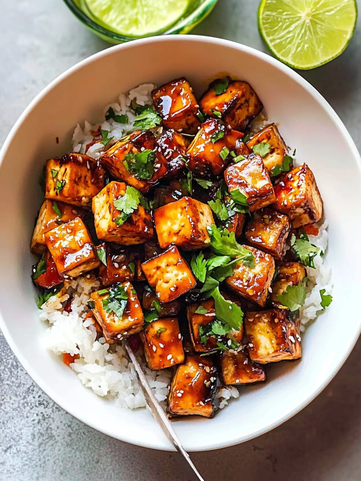 Sizzle Up Pan-Fried Garlic Tofu with Zesty Soy Lime Sauce 3 Pan-fried Garlic Tofu with Soy Lime Sauce