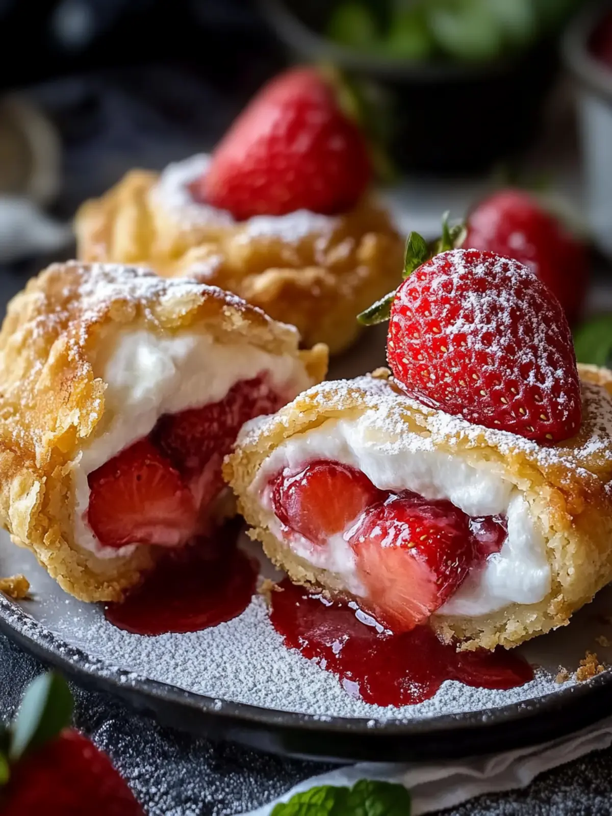 Irresistibly Crunchy Deep Fried Strawberry Cheesecake Pies 5 Deep Fried Strawberry Cheesecake Pies