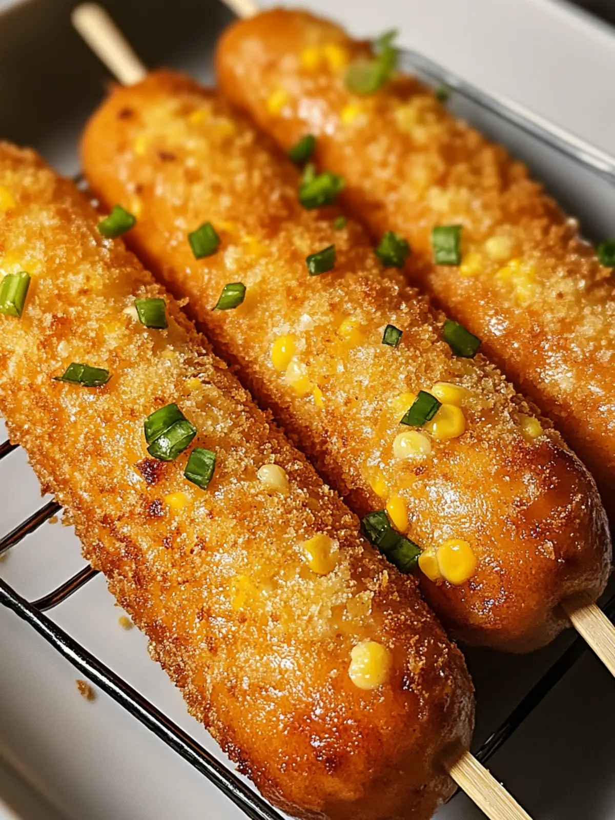 Air Fryer Cheesy Keto Corn Dogs