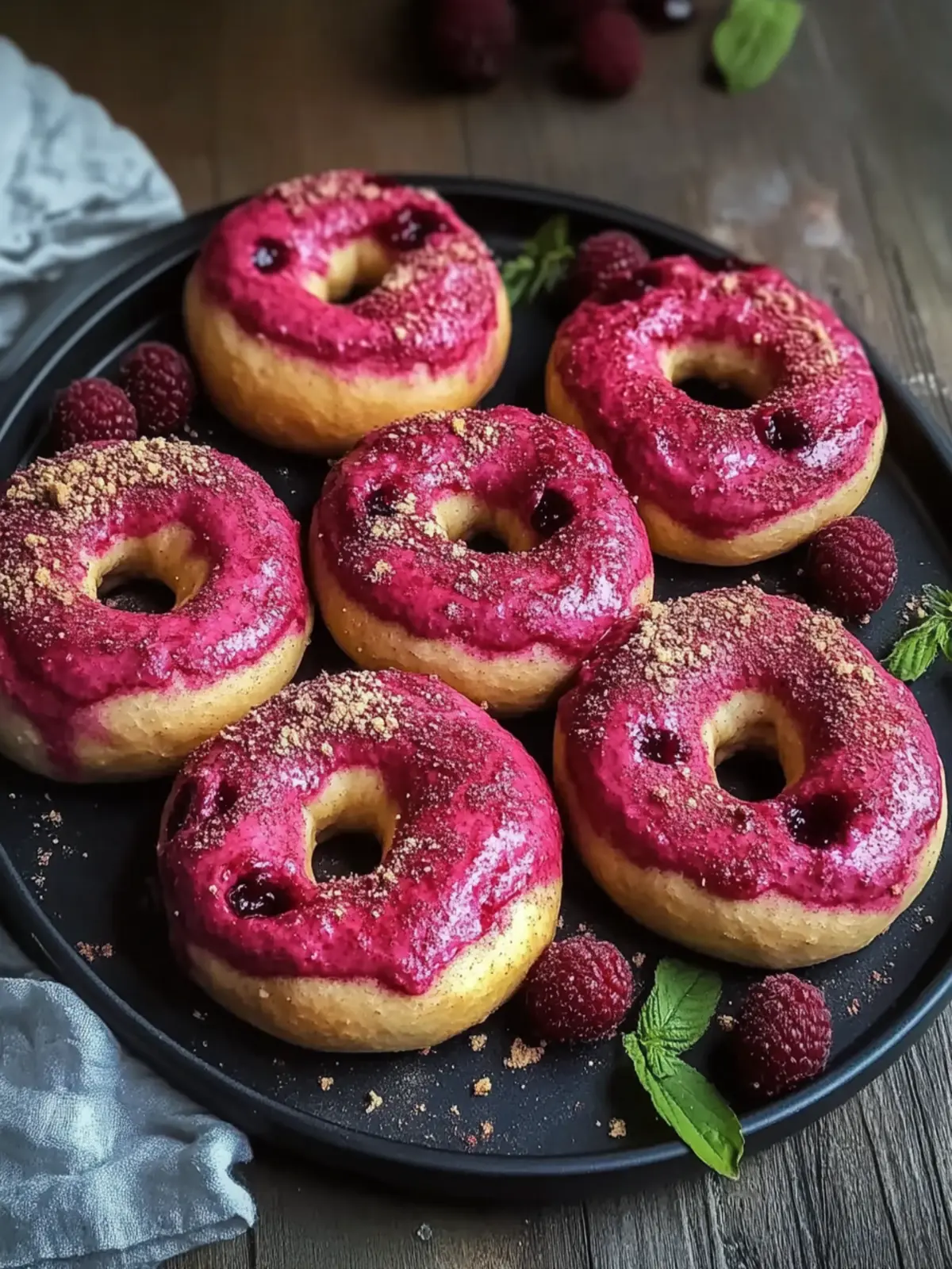 Sweet Swirl Raspberry Sourdough Bagels